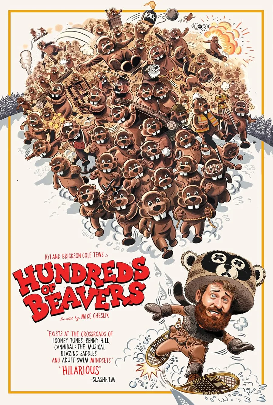 دانلود فیلم Hundreds of Beavers 2022 بدون سانسور